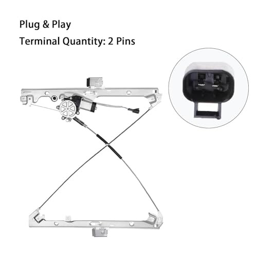 Front Left Driver Side Power Window Regulator with Motor Assembly, for 1999