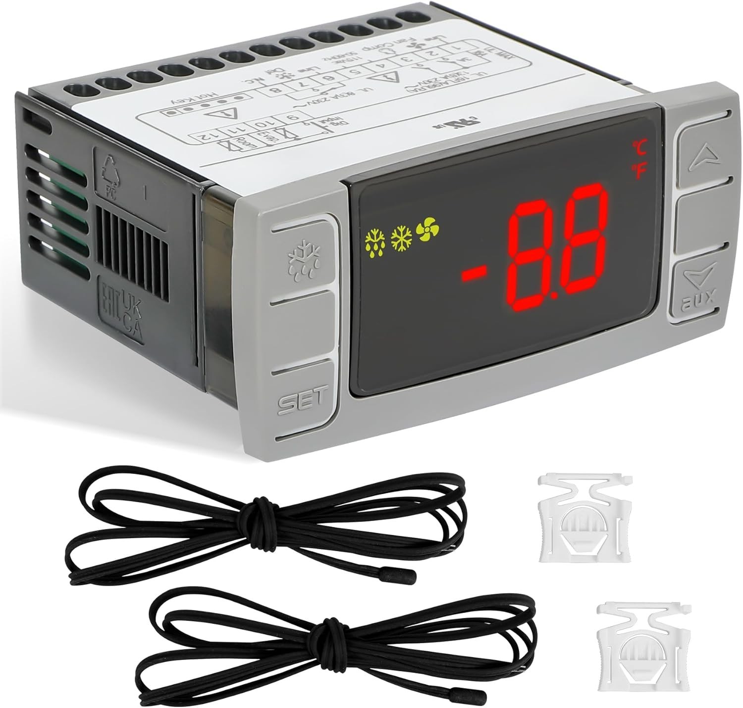 Replacement for Dixell XR06CX-4N1F1 Temperature Controllers, Ideal for 120V 50-6