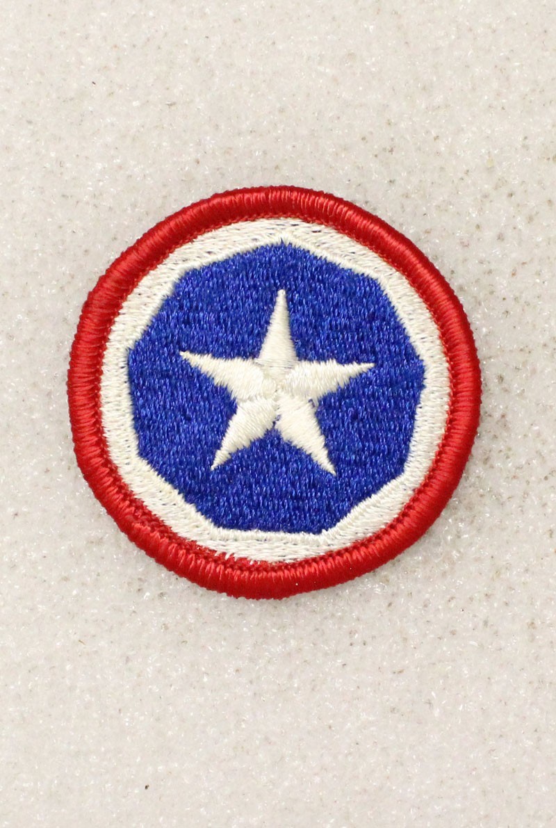 Army patch 5515 - 9th Support Command w/merrowed edge