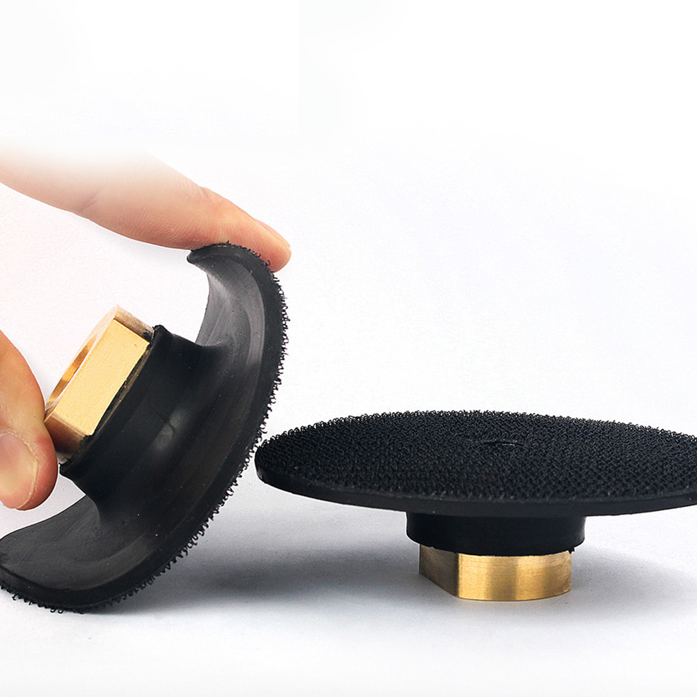 4 Inch Flexible Backer Pad Hook & Loop 5/8"-11 Countertop Polishing