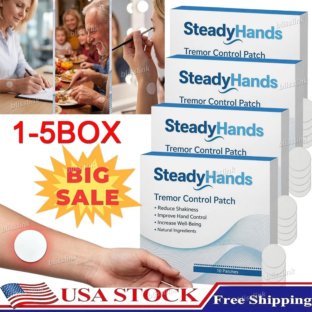 Steadyhands Tremor Control Patch, Steady Hands Control Patch - Hand Stabilizer