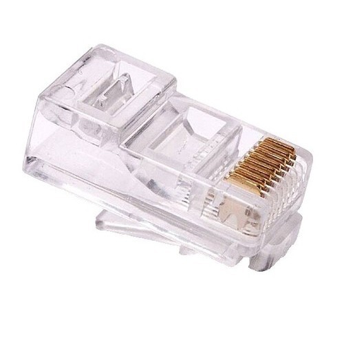 100x 5-554739-4 TYCO/AMP Modular Ethernet Connector 8 POSITION RJ-45 PL 1.02mm