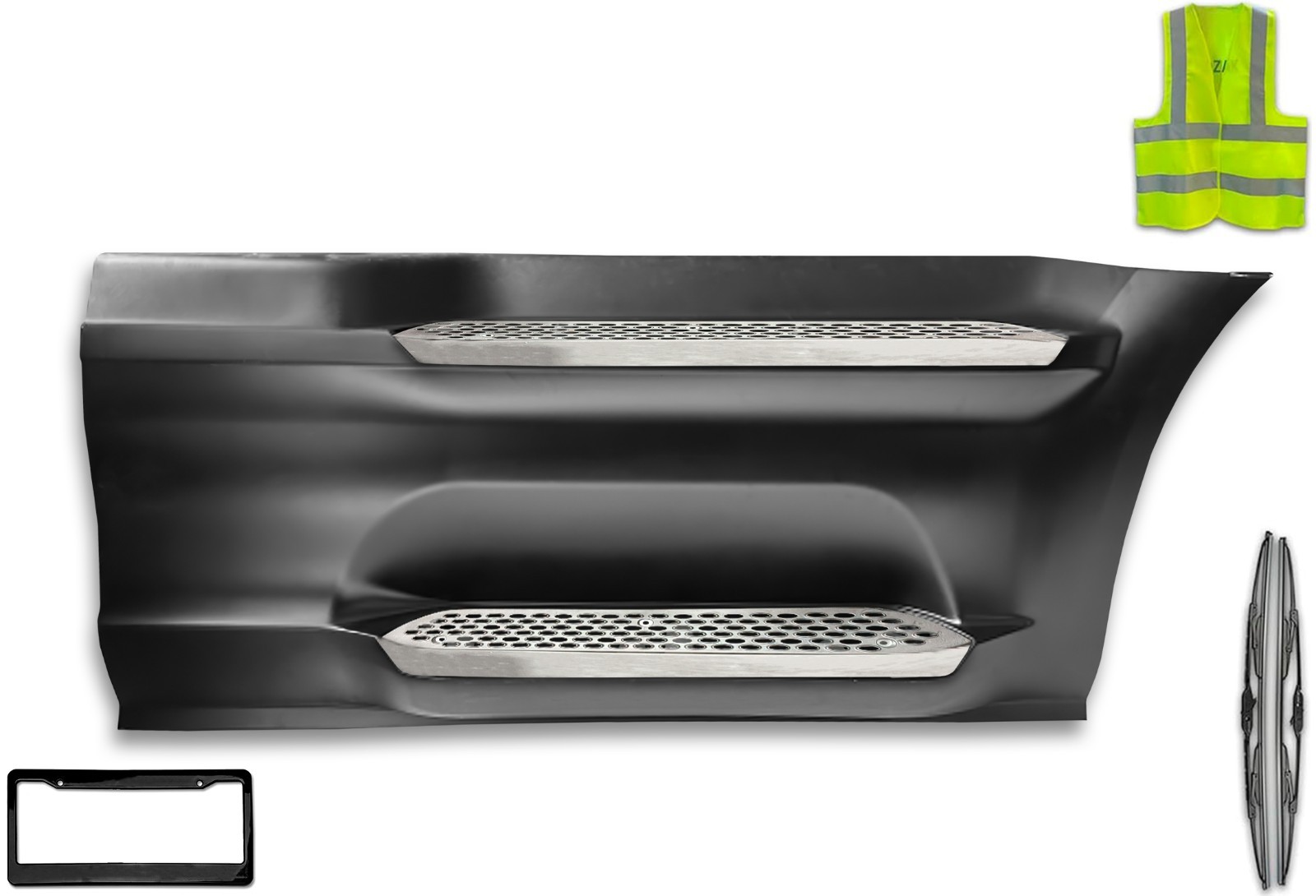 Front Side Panel w/ Bracket & Steps Right Compatible with Peterbilt 579 2022+