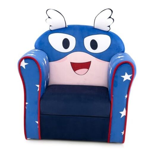 Kids Couch, Children's Sofa Armrest Chair with 19.5" x15.5" x21" Flyman