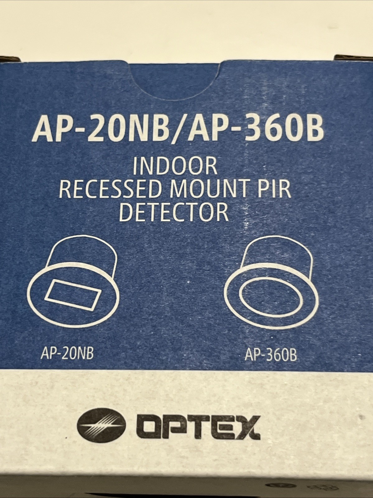 Optex AP-360B(C) Indoor Recessed Mount PIR Detector, 360 Degree, Wired
