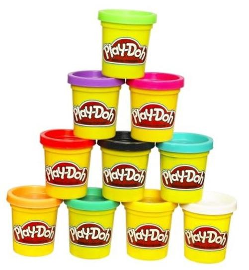 Play Doh Modeling Compound 10-Pack Case of Assorted Colors, Non-Toxic 2 oz.