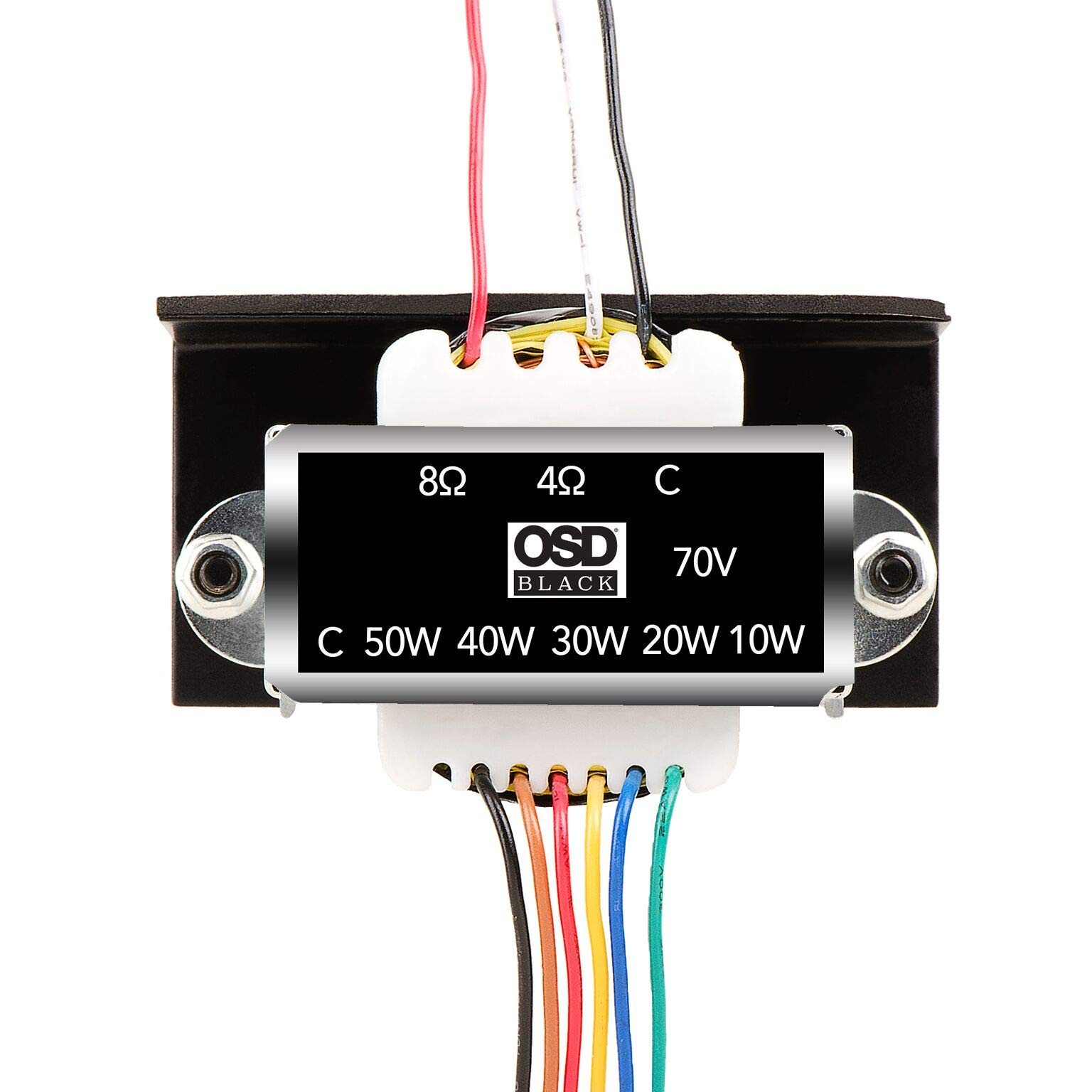 70V Commercial Distribution in-Line Matching Indoor Transformer (50W)