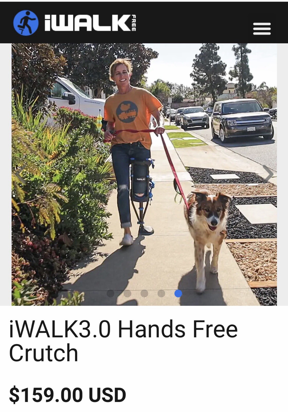 IWalk Hands Free Crutch.