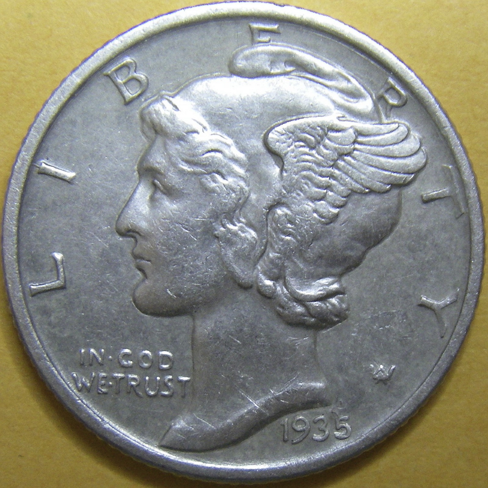 1935 Mercury Dime - 90% Silver