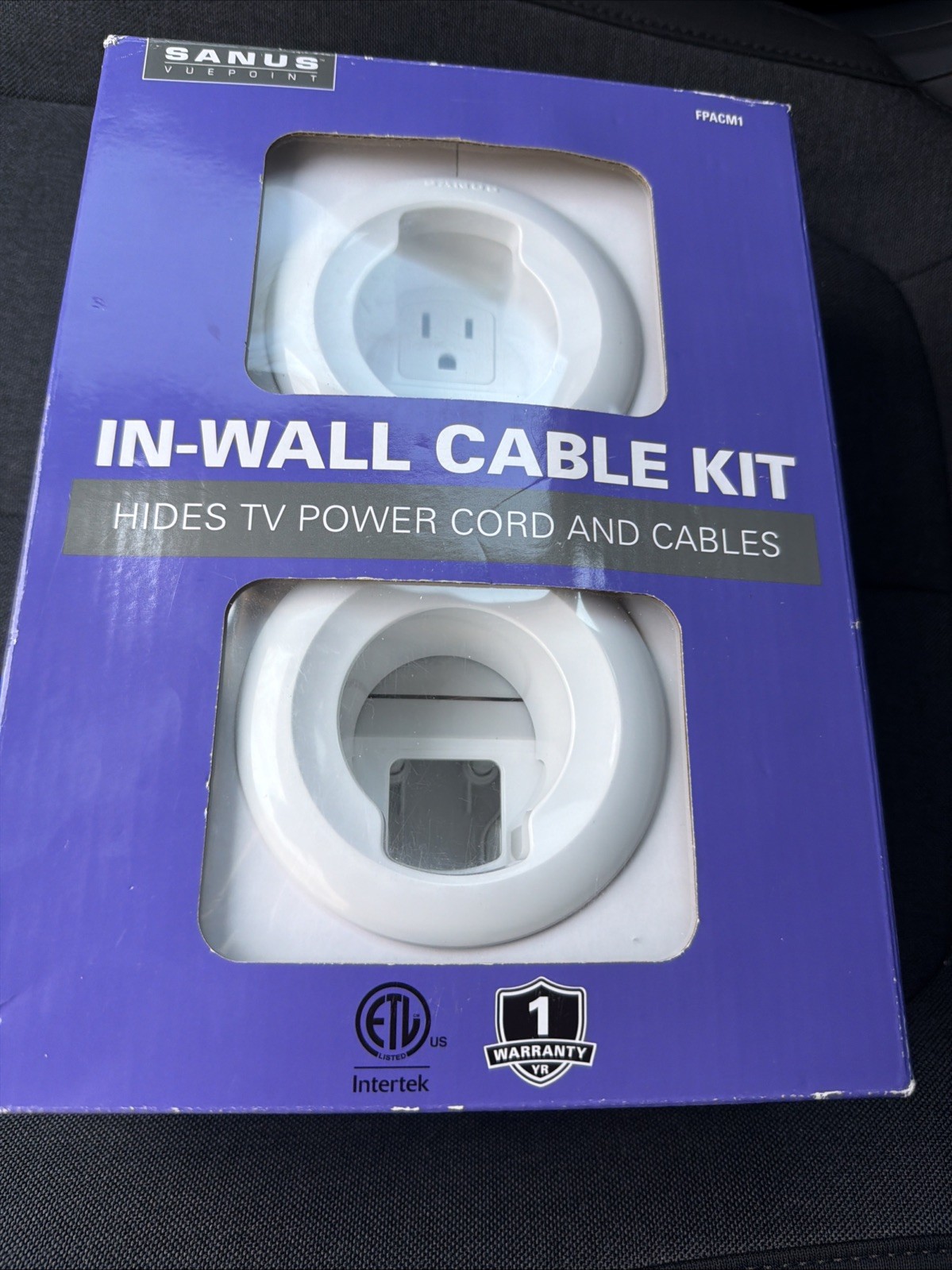 Sanus Vuepoint In-Wall Cable Kit Hides TV Power Cord And Cables FPACM1