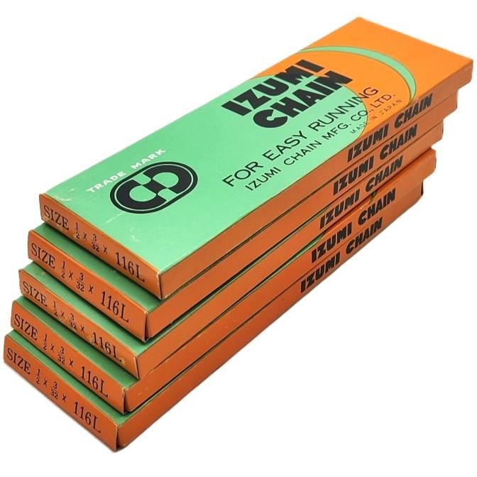 5-Pack IZUMI 410C STD 3/32" 5/6/7-Speed Chain for Classic Vintage Bicycle Lot