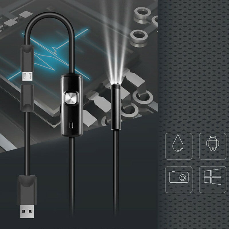 USB Gooseneck Endoscope *2m* Android Camera Type-C & USB Adapter#