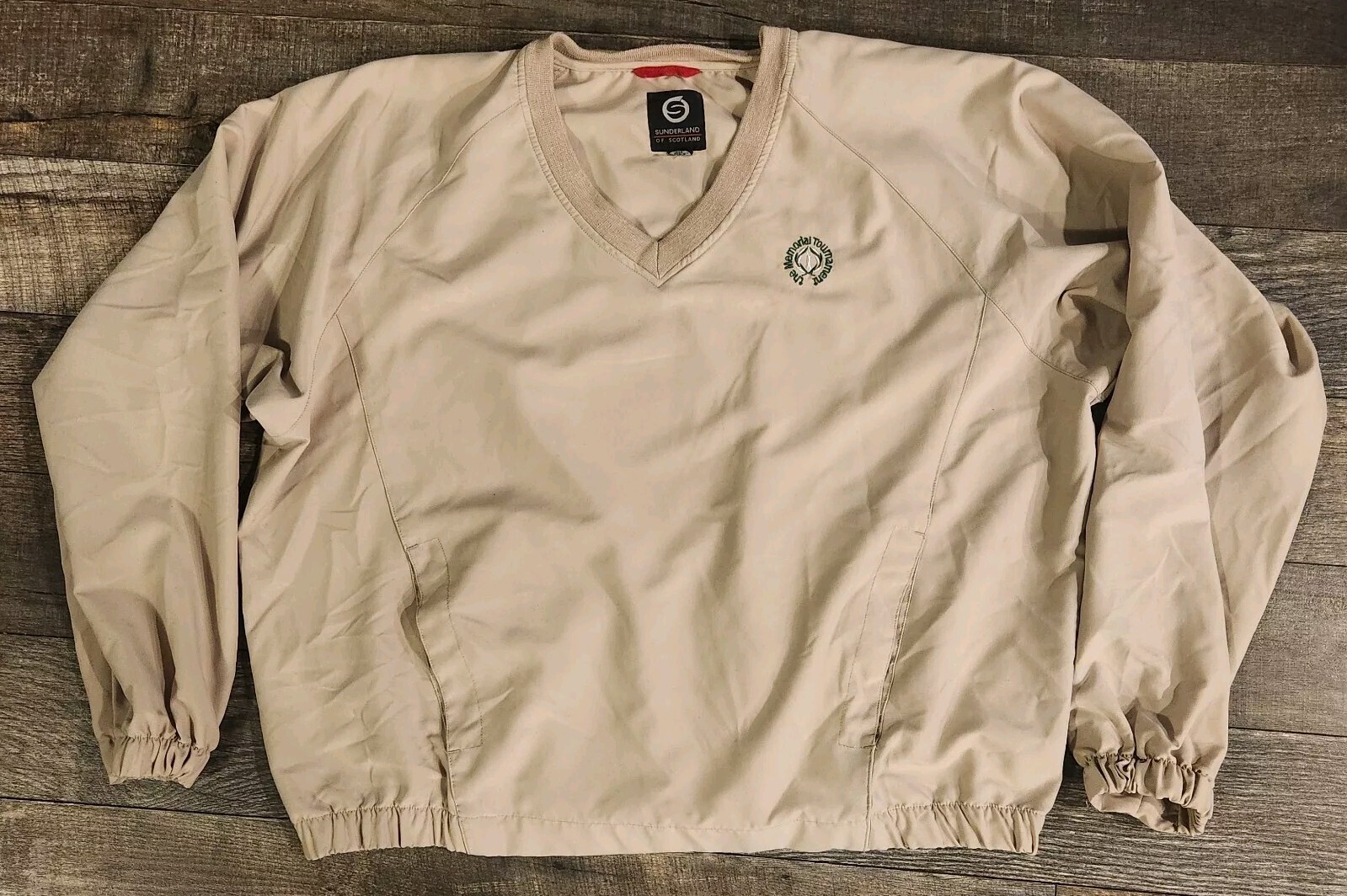 Vintage SUNDERLAND of SCOTLAND The Memorial Tournament V Neck Pullover XL Golf