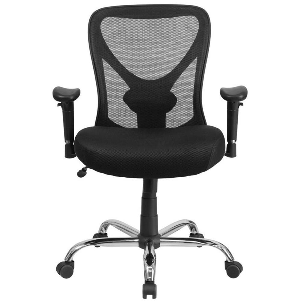 Flash Furniture Big and Tall High Mesh Back Office Office Swivel Chair in Black