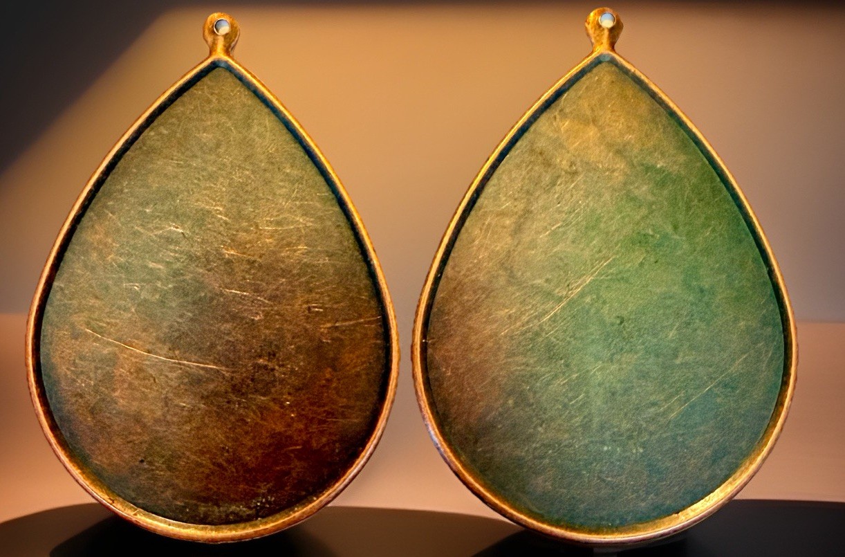 XL Brushed Copper Earring Bases