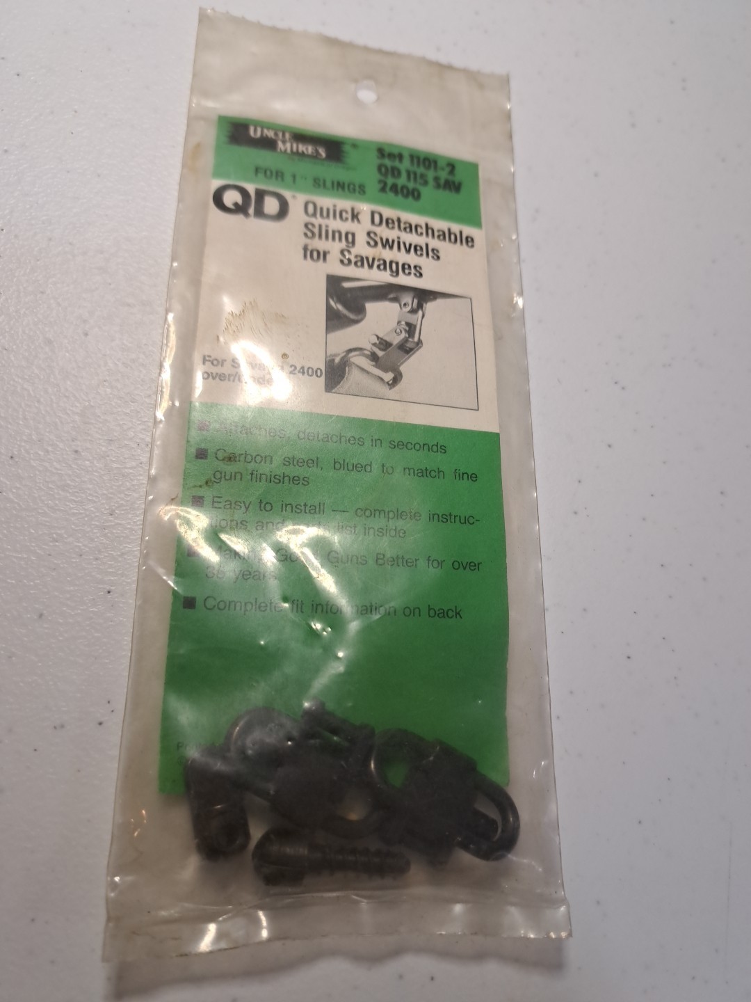 Uncle Mikes 1101-2 Sling Swivels For Savage 2400 Over Under
