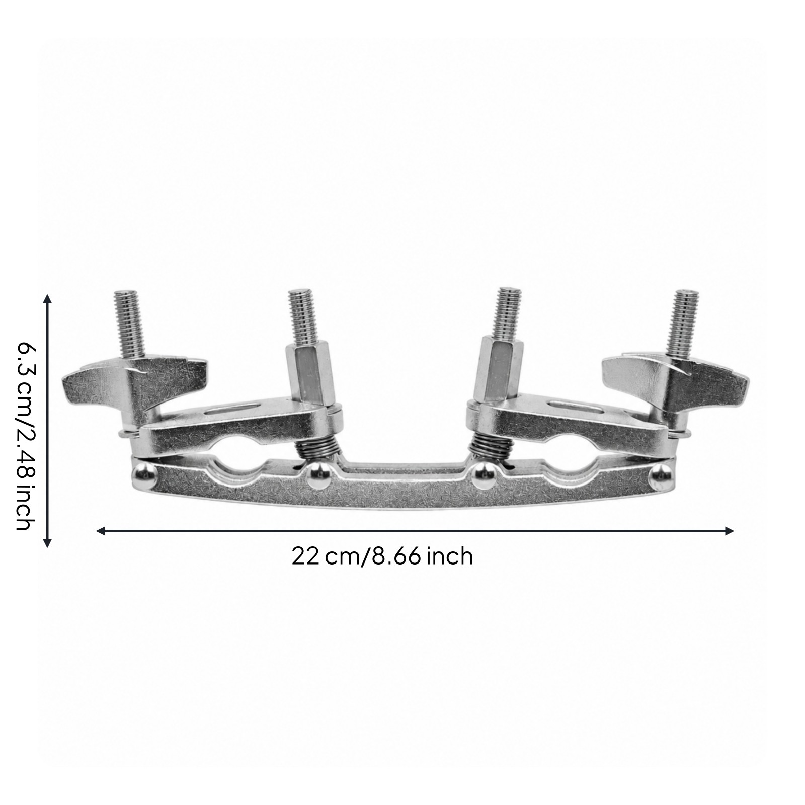 Drum Rack Extension Clamp Adjustable Hardware Silver-platedPlated