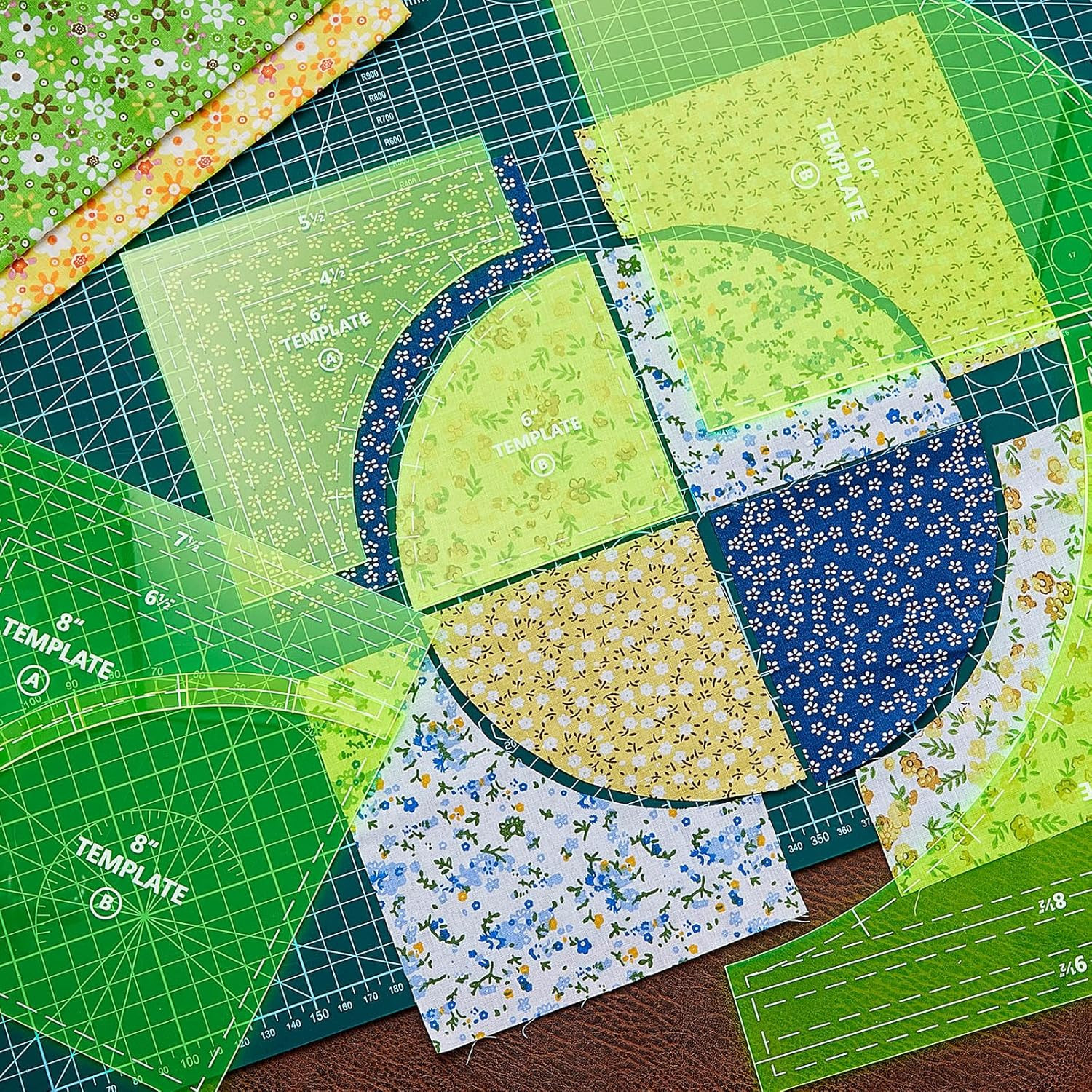 3 Set Drunkards Path Quilting Templates Large Quilting Rulers and Templates for