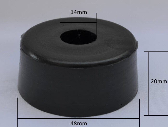 Shock Bump Stop, Bumper - 14mm Diameter Shaft - Yamaha Banshee, Warrior, Raptor