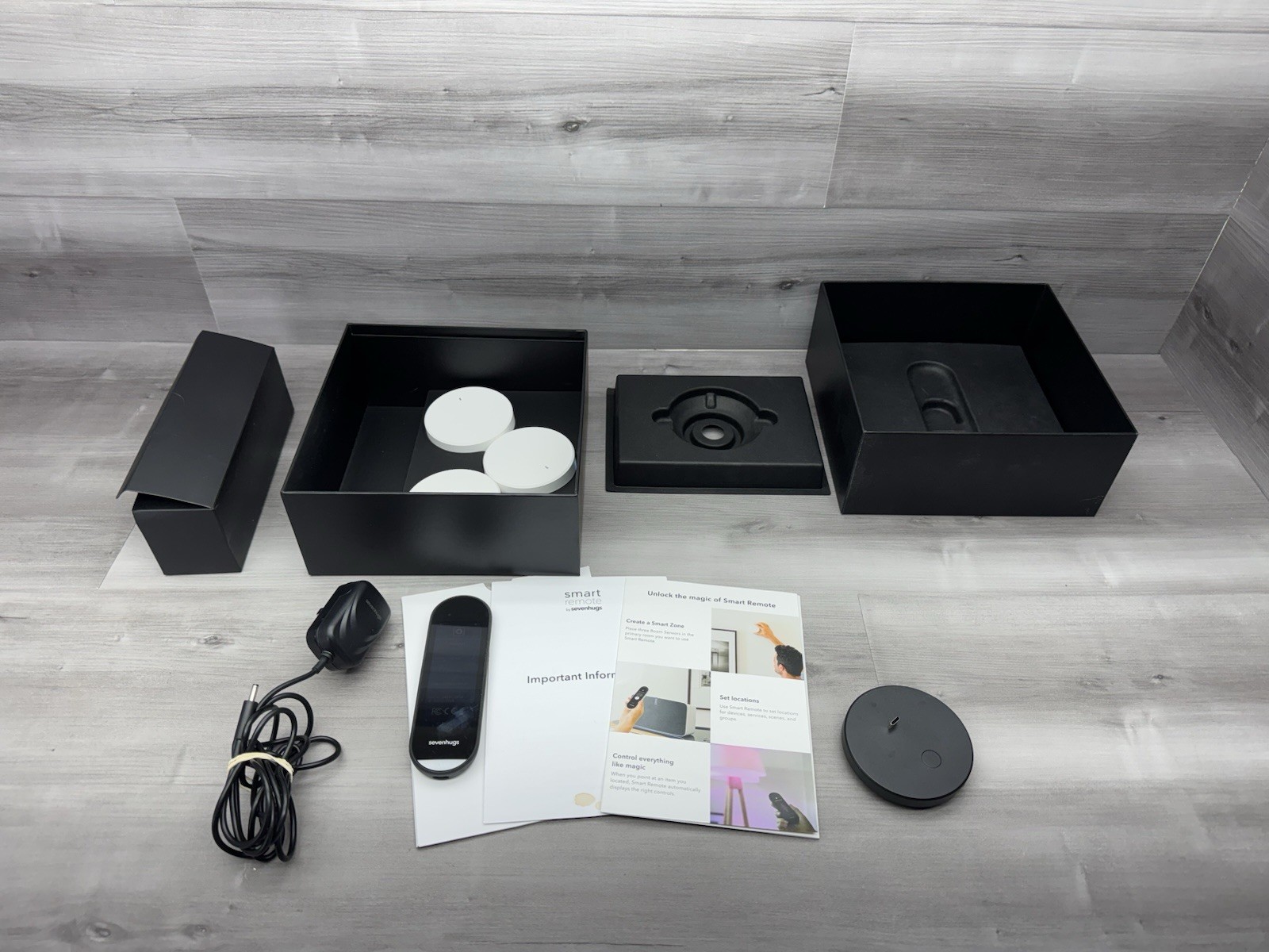 SMART REMOTE by SEVENHUGS + 3 Room Sensors SR1A Works Ships Fast!!!