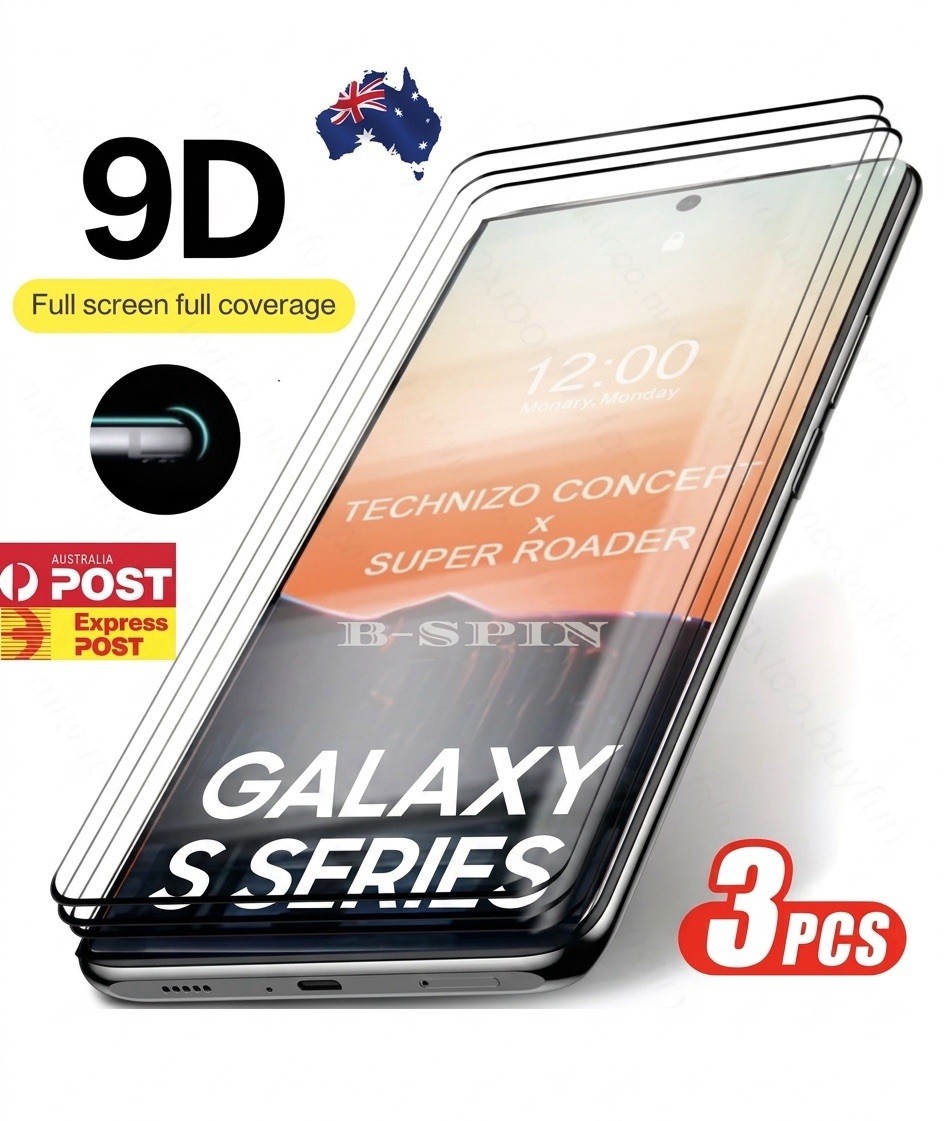3 X Samsung Galaxy S26 S25 S24 Ultra + Tempered Glass Screen Protector HD Clear