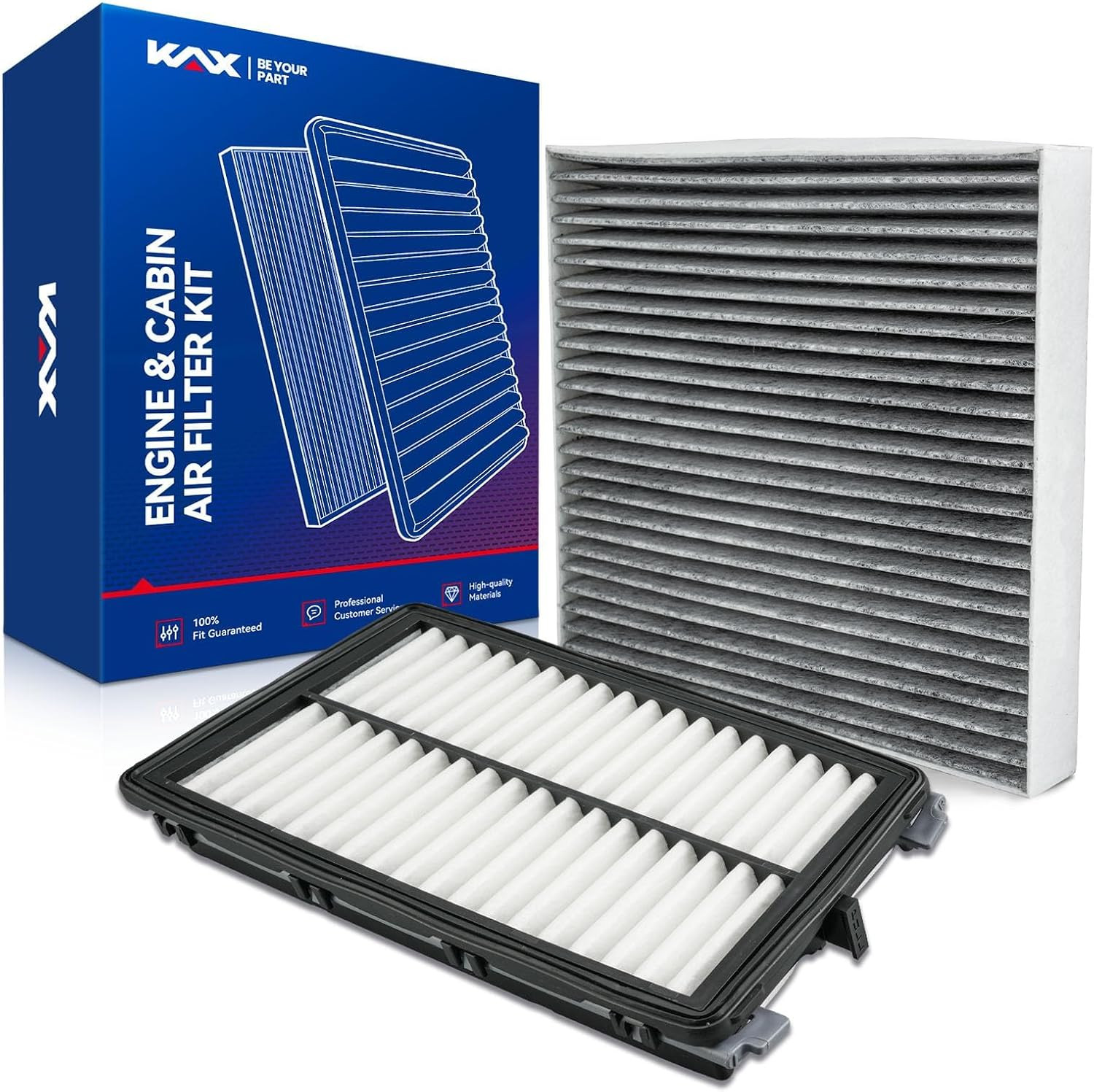 Engine & Cabin Air Filter Kit, Replacement for 2022-25 Tucson, 2021-25 Santa Fe,