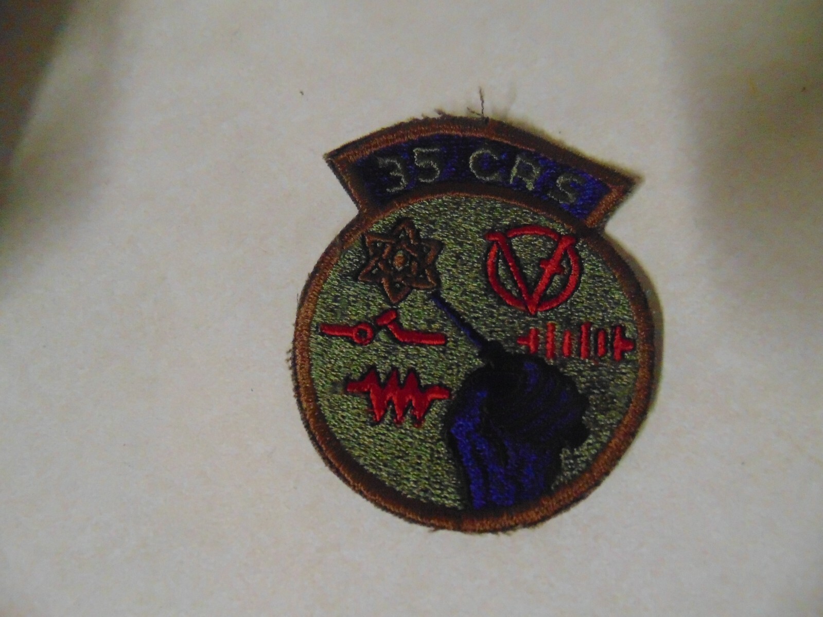 MILITARY PATCH SEW ON OLDER POCKET US AIR FORCE 35 CRS