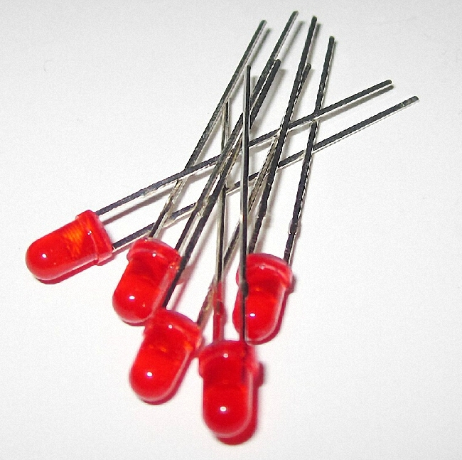 100pcs 5mm Red Round Light Bulb LED Lamps [M1]