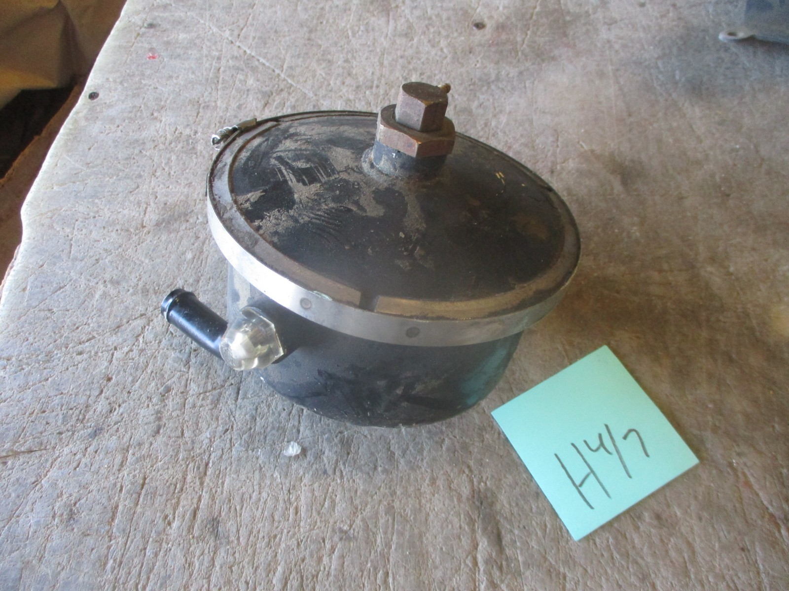 Used Power Steering Pump Fluid Tank Reservoir, for 6.5L HMMWV, Dirty/Greasy