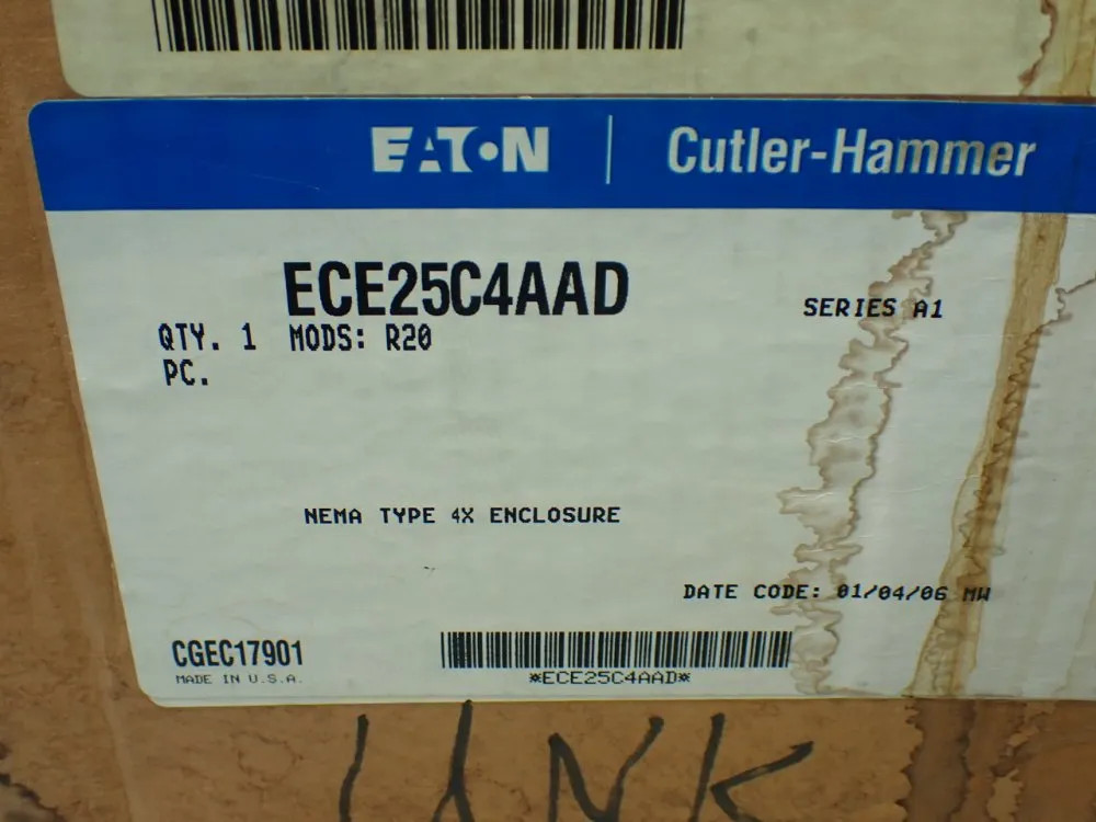 EATON ECE25C4AAD NEMA TYPE 4X ENCLOSURE 10251700746