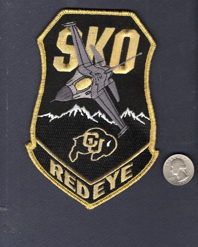 120th FS REDEYE CU Colorado Buffalos Football CO ANG USAF F-16 Squadron Patch