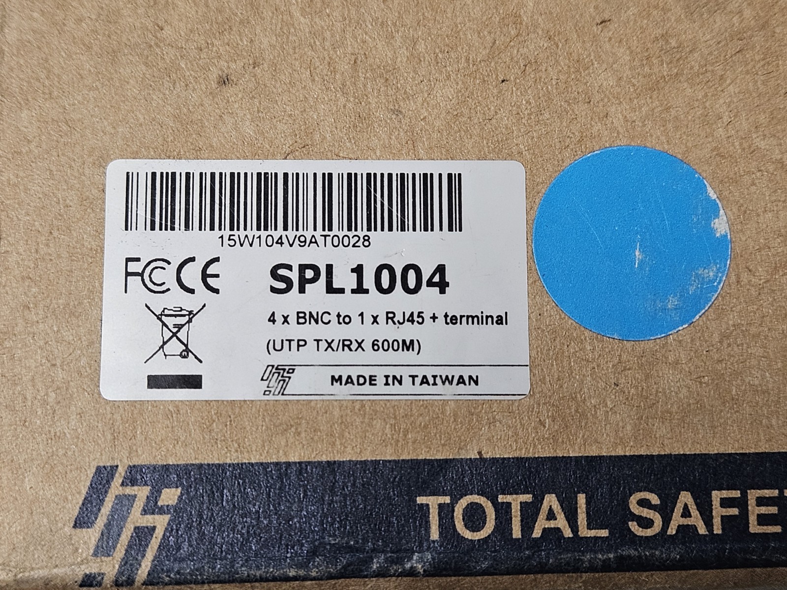 Total Safety Solution 4xBNC to 1xRJ45 + Terminal SPL1004