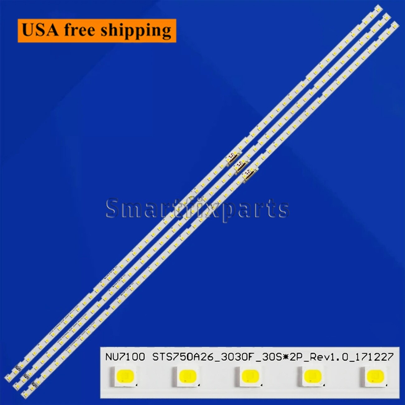 LED Backlight strips for Samsung UN75NU6900F UN75NU7090 UN75RU7100 UN75NU6950