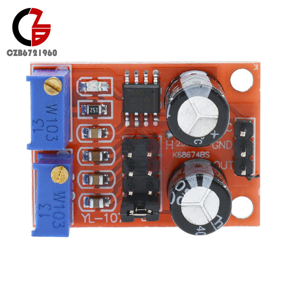 NE555 Adjustable Pulse Frequency Duty Cycle Signal Generator Module