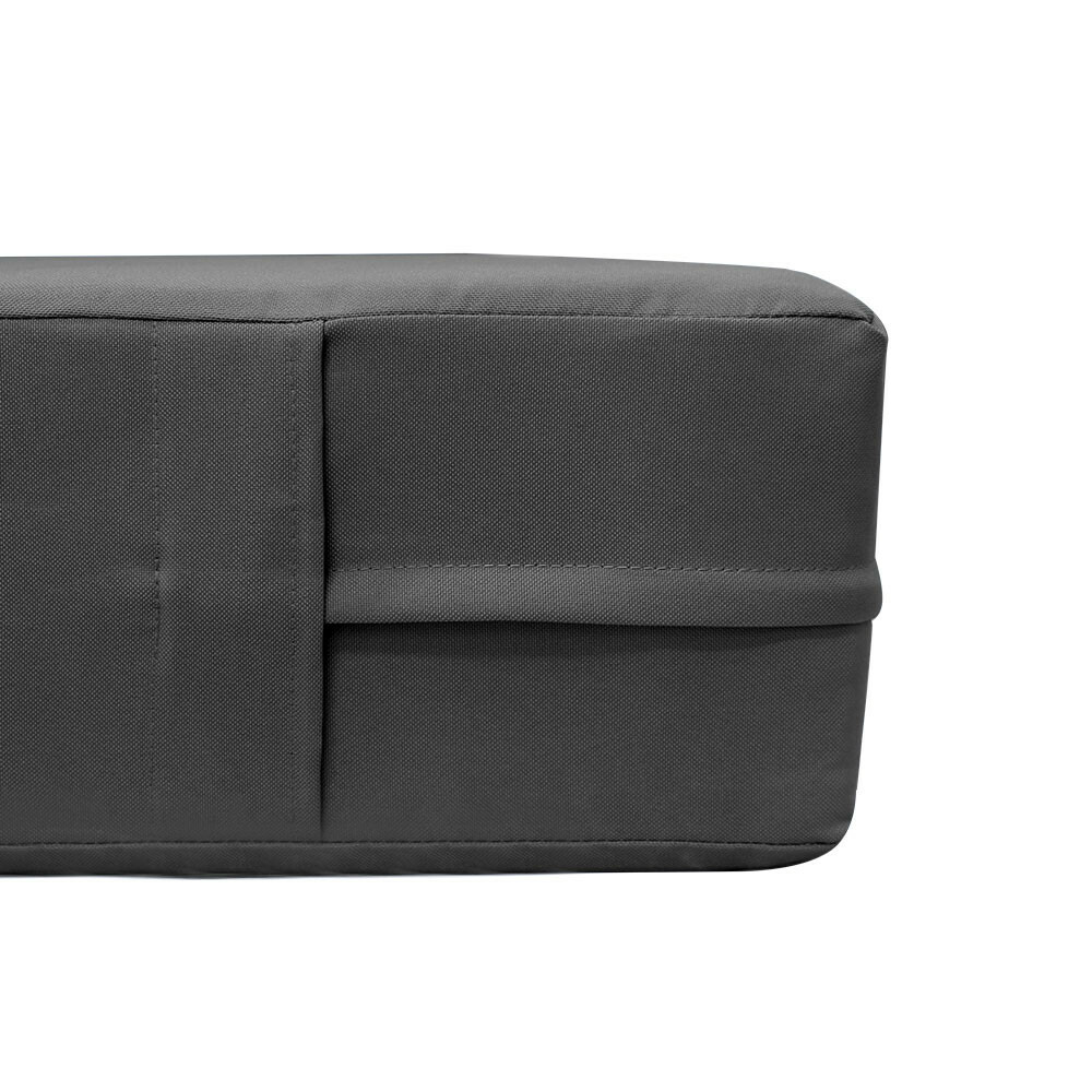 5PC Knife Edge Daybed Mattress Cushion Bolster Complete Set Style1 Queen AD003
