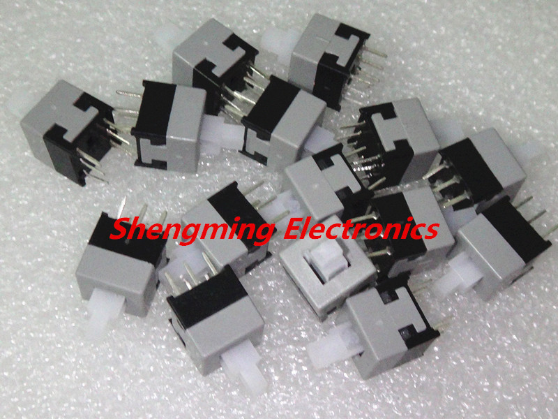 20PCS 8.5x8.5mm Push Tactile Power Micro Switch Self lock 6Pin Latching switch