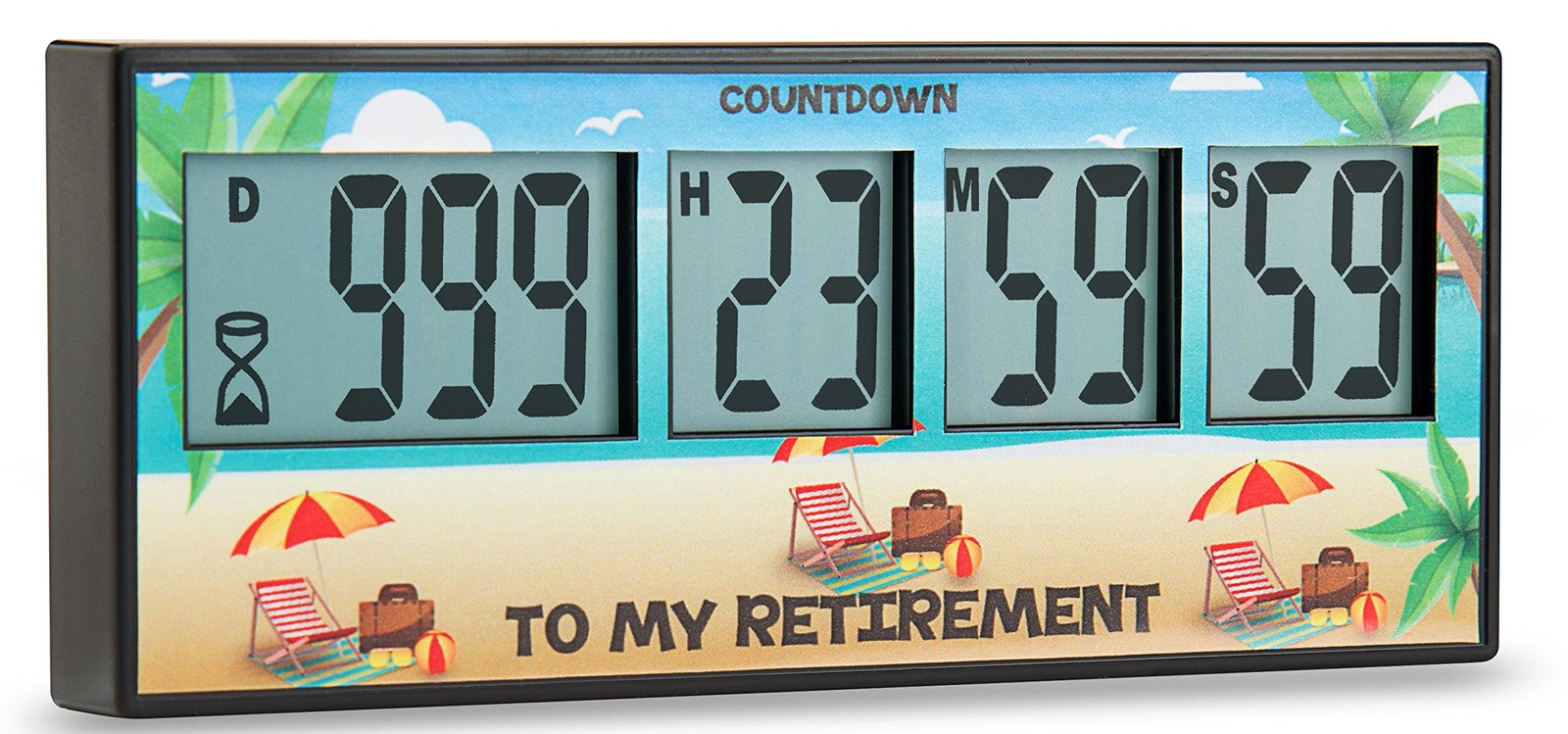 Retirement Timer up to 999 days, countdown and alarm by (Retirement)