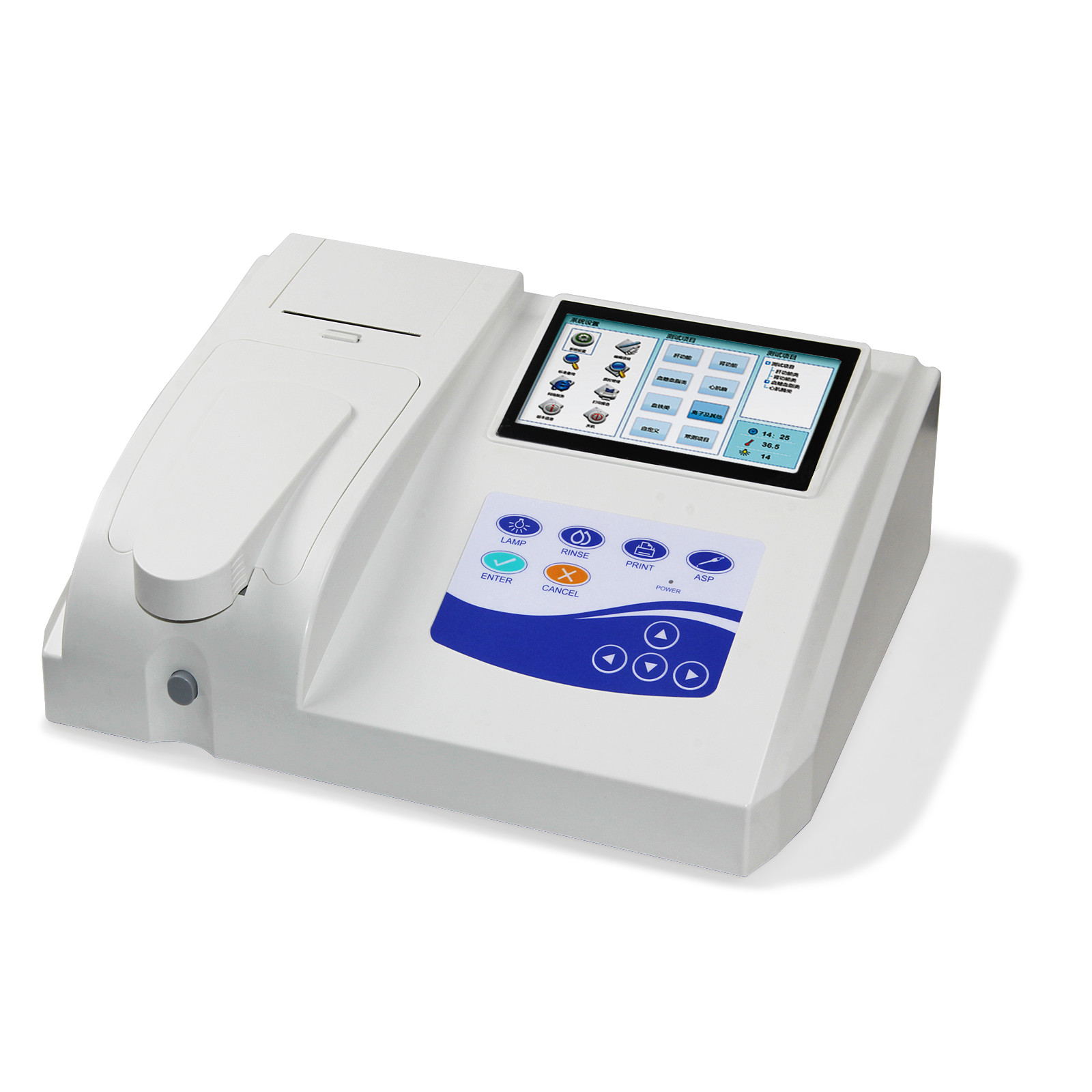 Semi-auto Biochemistry Analyzer analyzing blood touch screen alarm ,NEW