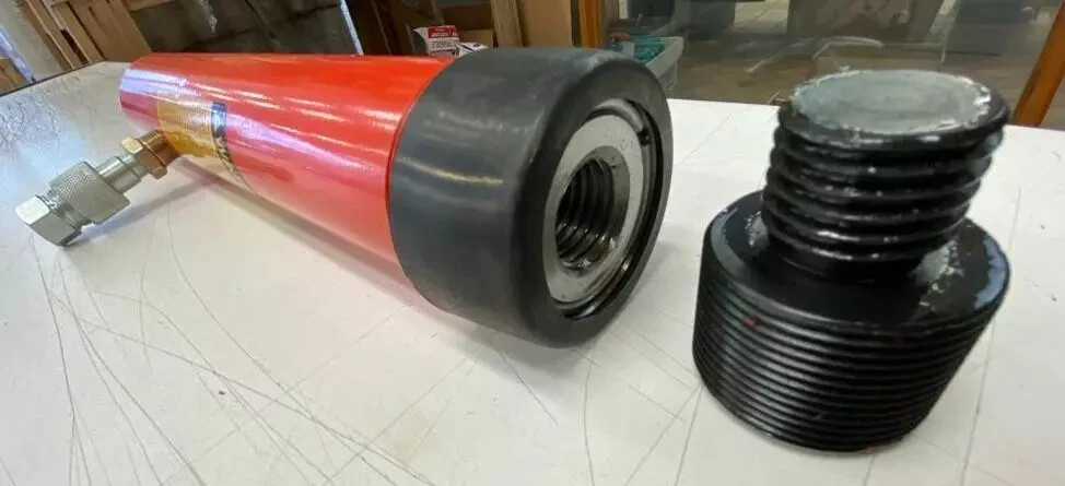 10 TON 6 INCH STROKE HYDRAULIC RAM AUTO BODY FRAME MACHINE & PULLING POSTS