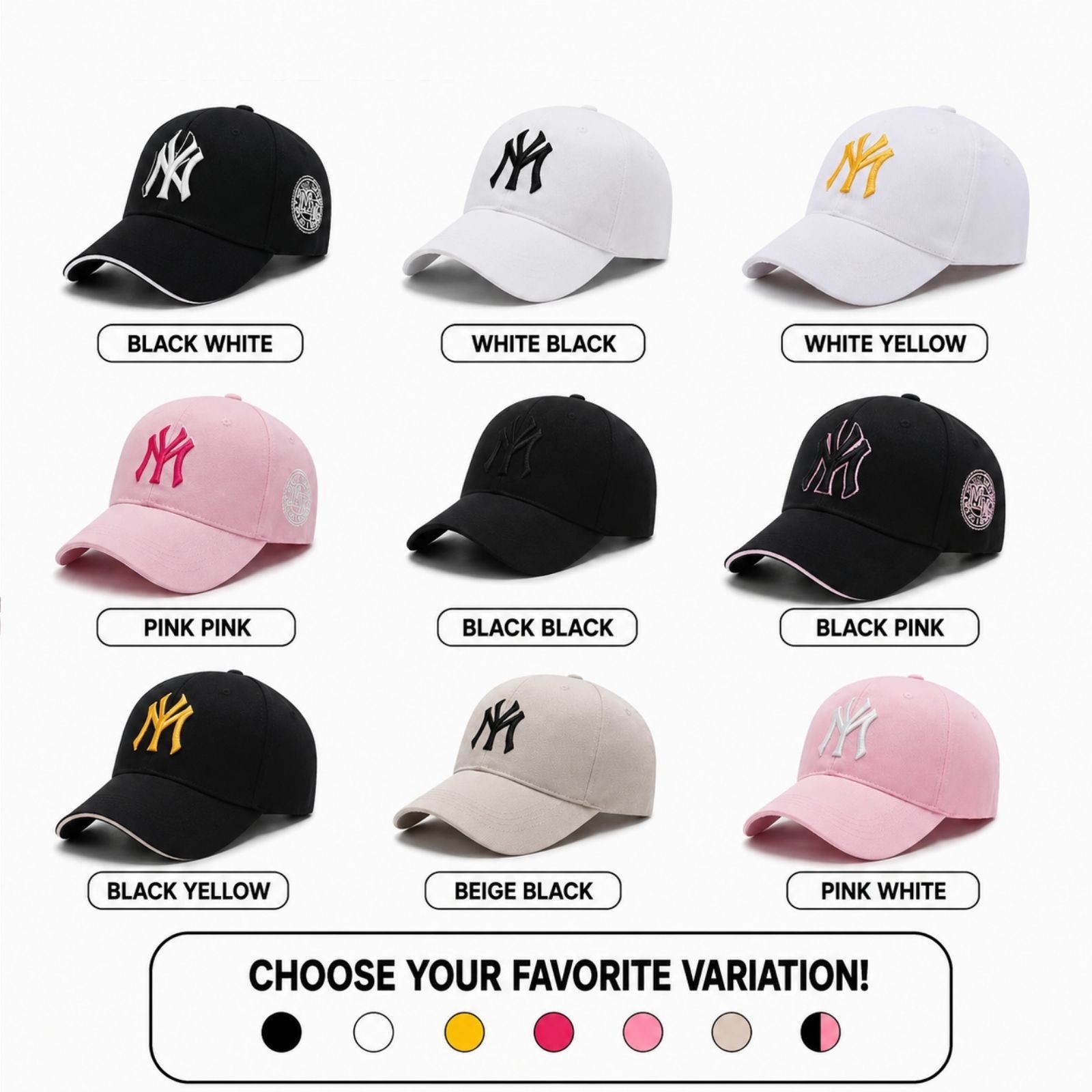 York NY Yankees Baseball Hat Sport Snapback Caps Cotton Adjustable Unisex Inspir