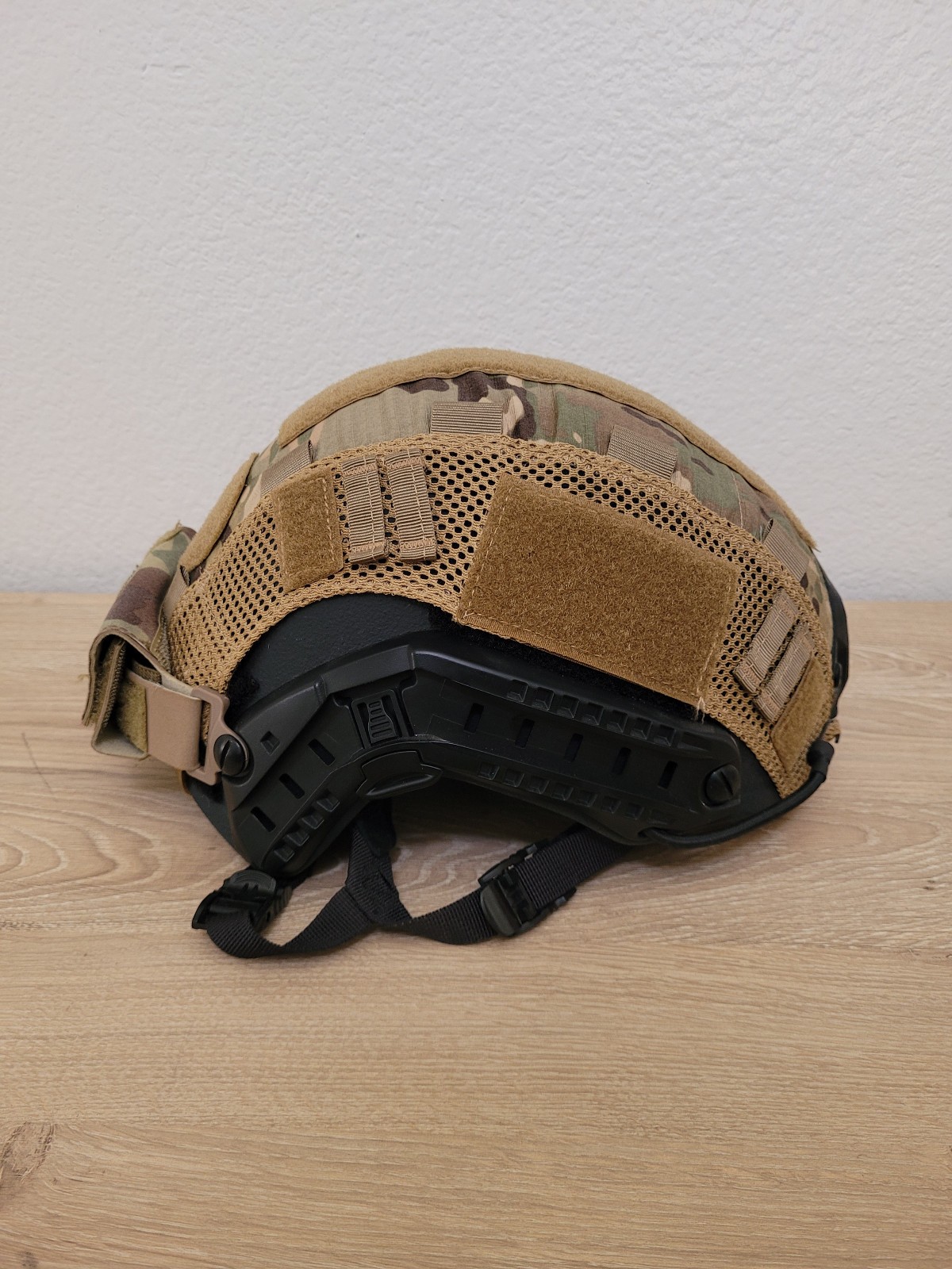 GDBH 3A Ballistic Helmet Black with Multicam Mesh (Medium - Large)