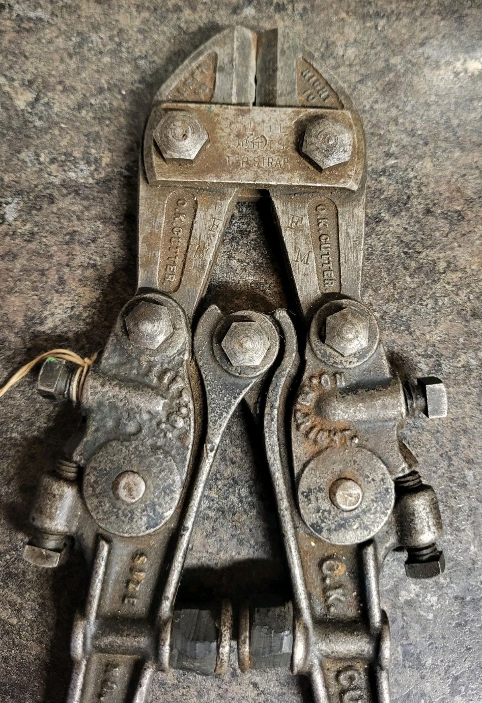 Antique 1909 HK Porter OK Cutter No. 10.3 Bolt Cutter , Heavy Duty Model RARE