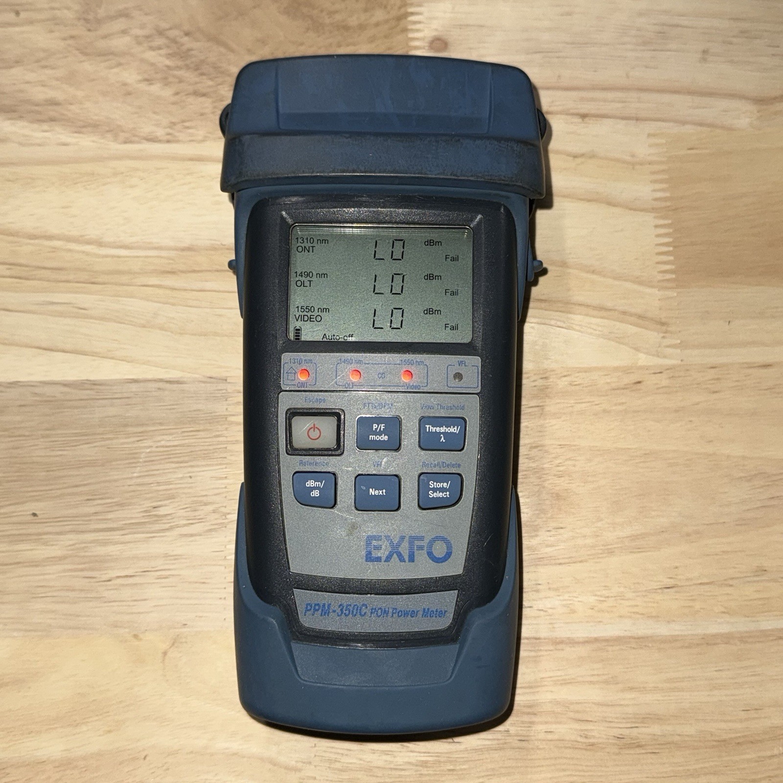 EXFO PPM-350C PON Fiber Power Meter - Exfo PPM-352C-VFL-EA