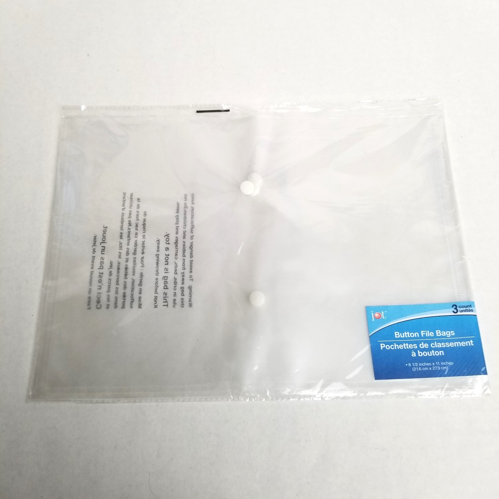 Plastic Document Wallets 12 Pack Button Closure Letter Size Office Organization