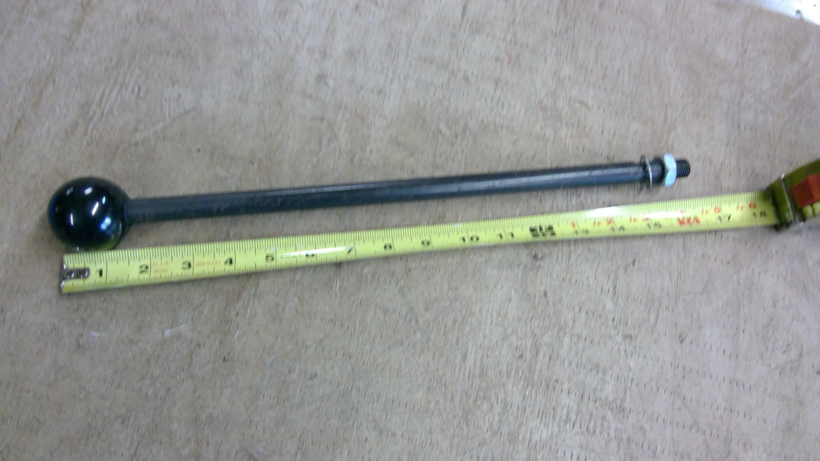Dillon Precision Press Handle with Nut & Washer 16" long - 9/16" threads.