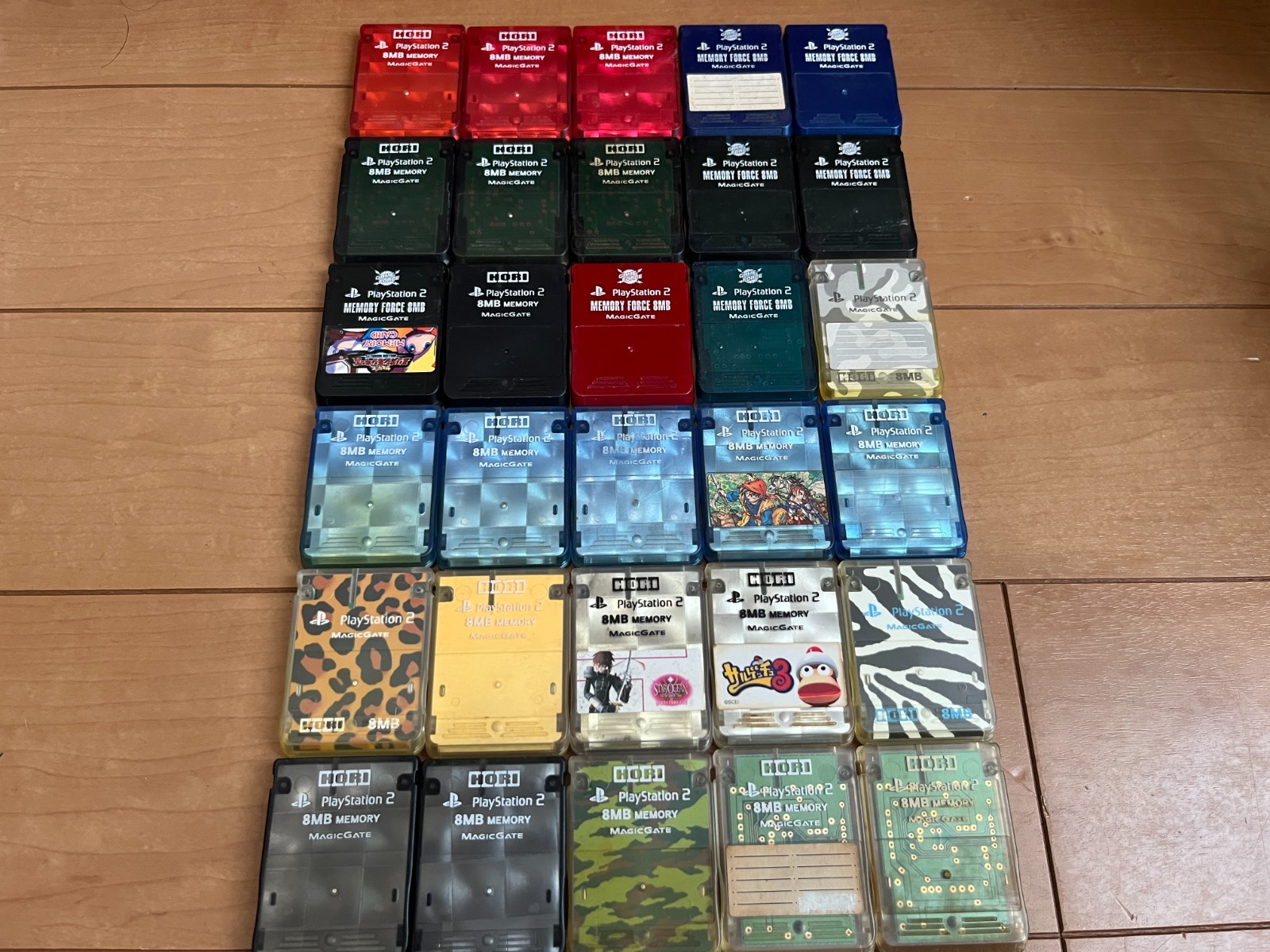 Playstation 2 PS2 lot of 30 HORI Official MemoryCard H01