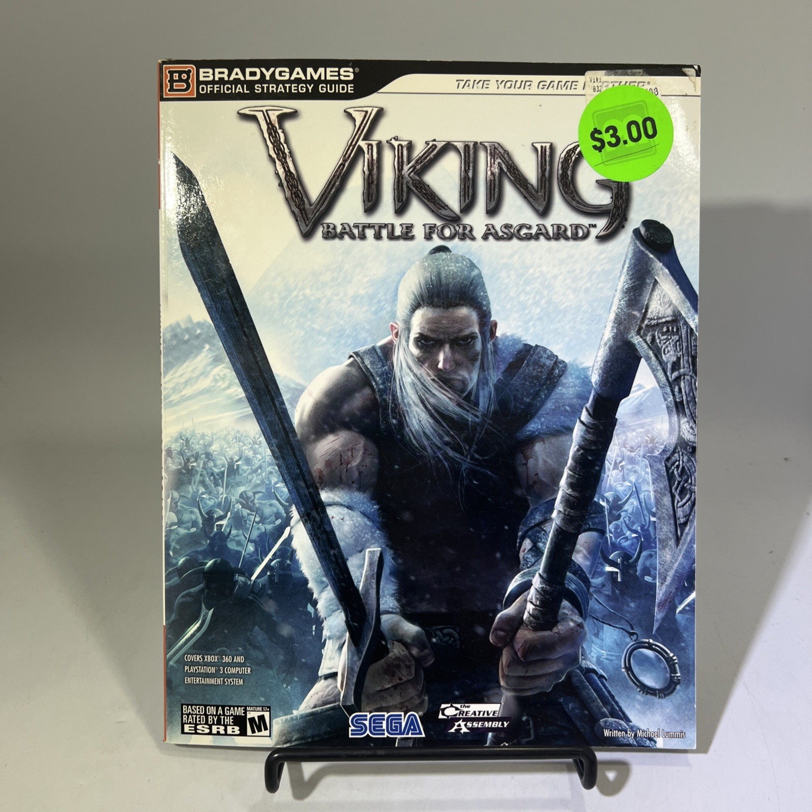 Viking Battle for Asgard Strategy Guide BradyGames Official Sega (360 & PS3) #ML