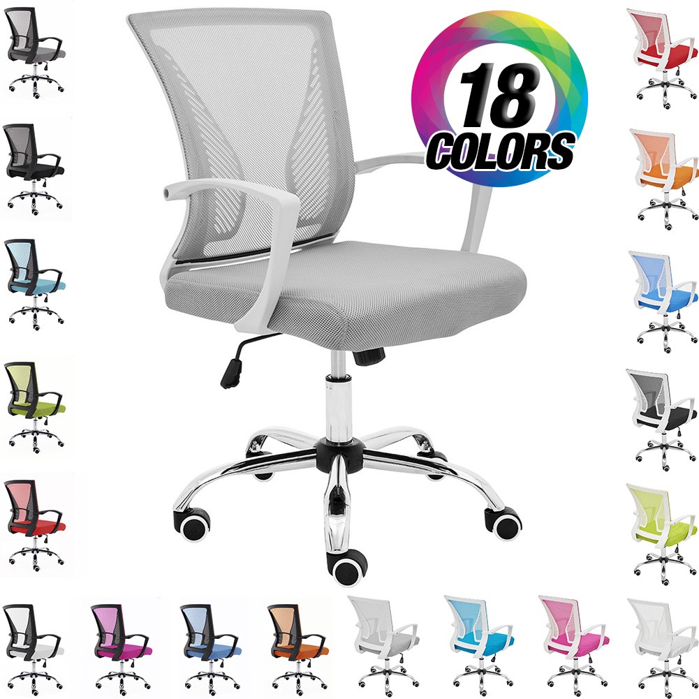 NEW! ZUNA OFFICE DESK CHAIR - MID-BACK MESH TASK CHAIR - ADJUSTABLE HEIGHT