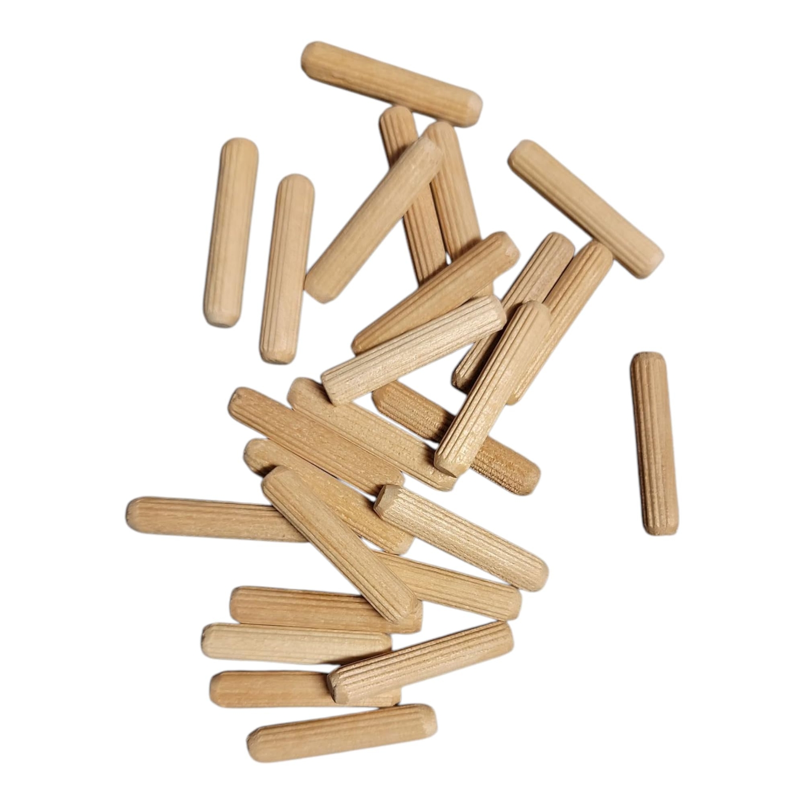 5mm x 25mm Fluted Wood Dowel Pins Great for Furniture Cabinetry and Crafts Pr...