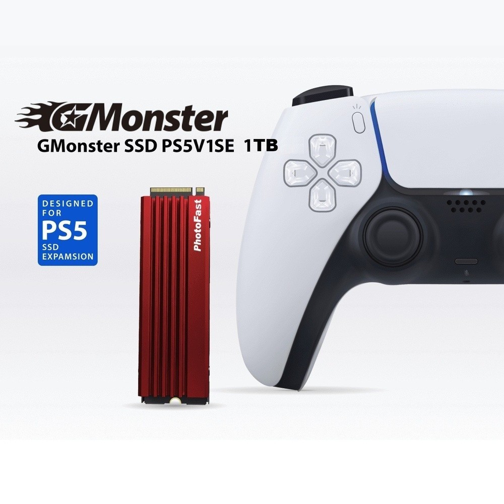 【Photofast】GMONSTER PS5V1SE SSD 1TB｜PCIe Gen4 M.2 SSD